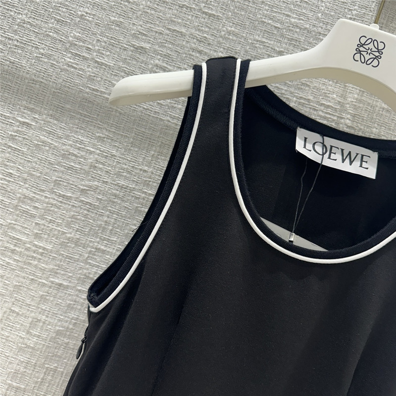 L0ew* contrast collar tank top