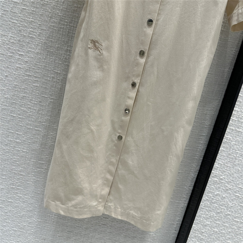 Bv*b*rry war horse embroidered shirt dress