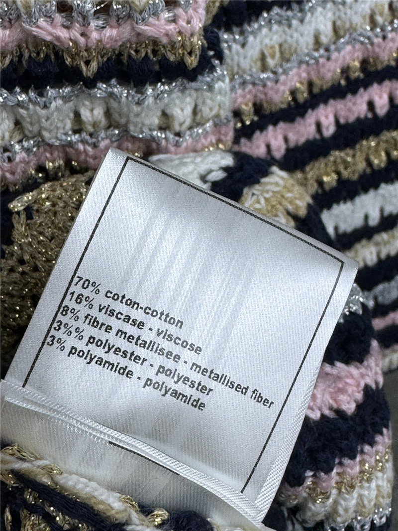 Ch**el hollow striped dress