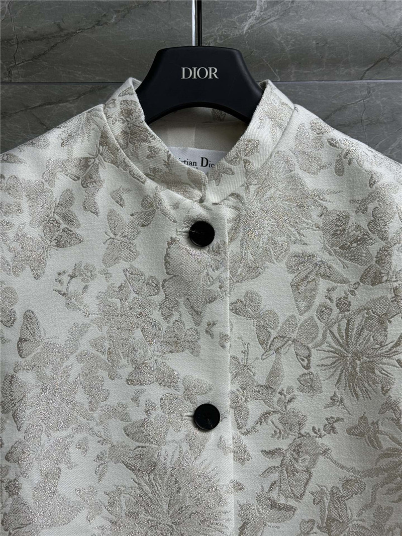 D10r butterfly jacquard short-sleeved jacket