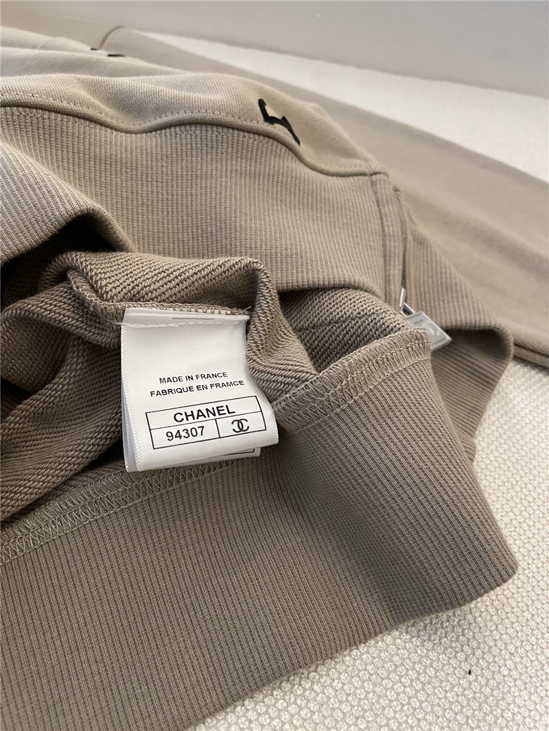 Ch**el logo hooded sweatshirt grey