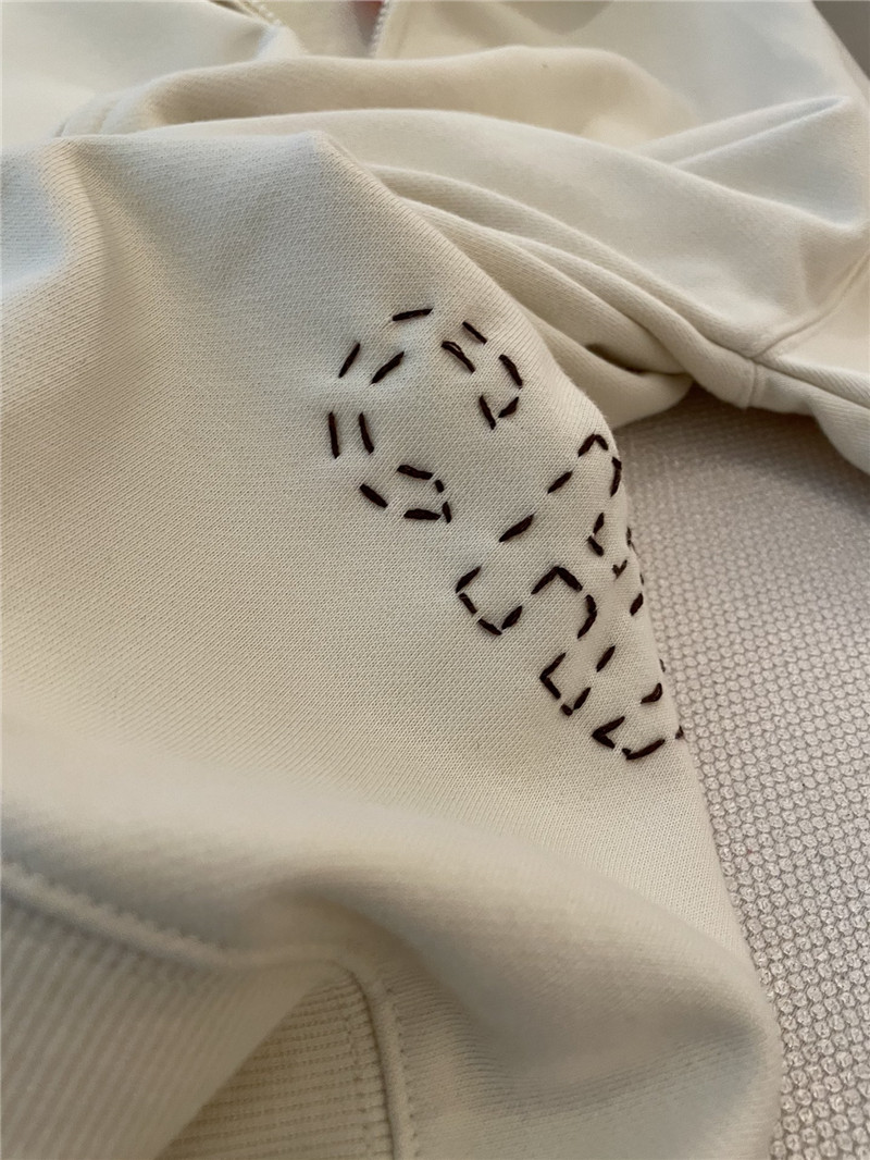 Ch**el logo hooded sweatshirt beige