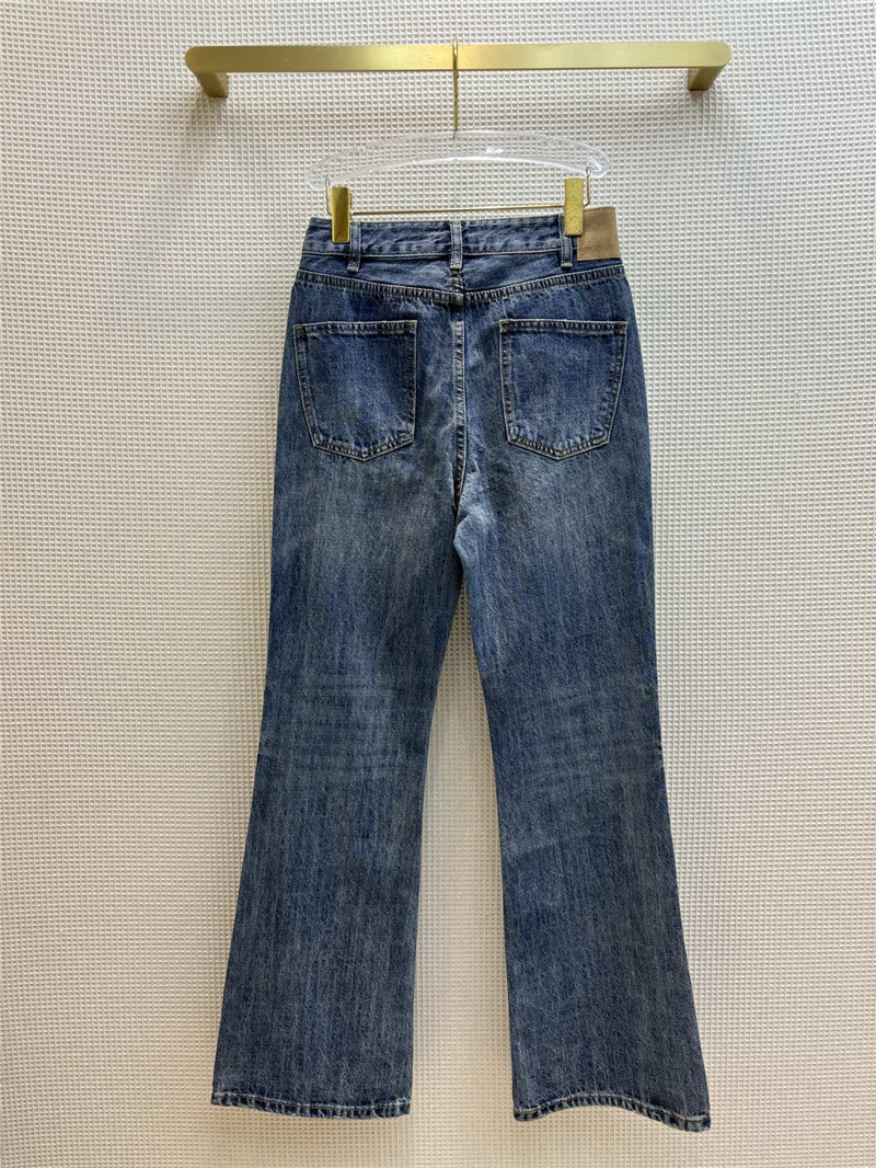 Ce1i*e classic washed retro micro-flared pants