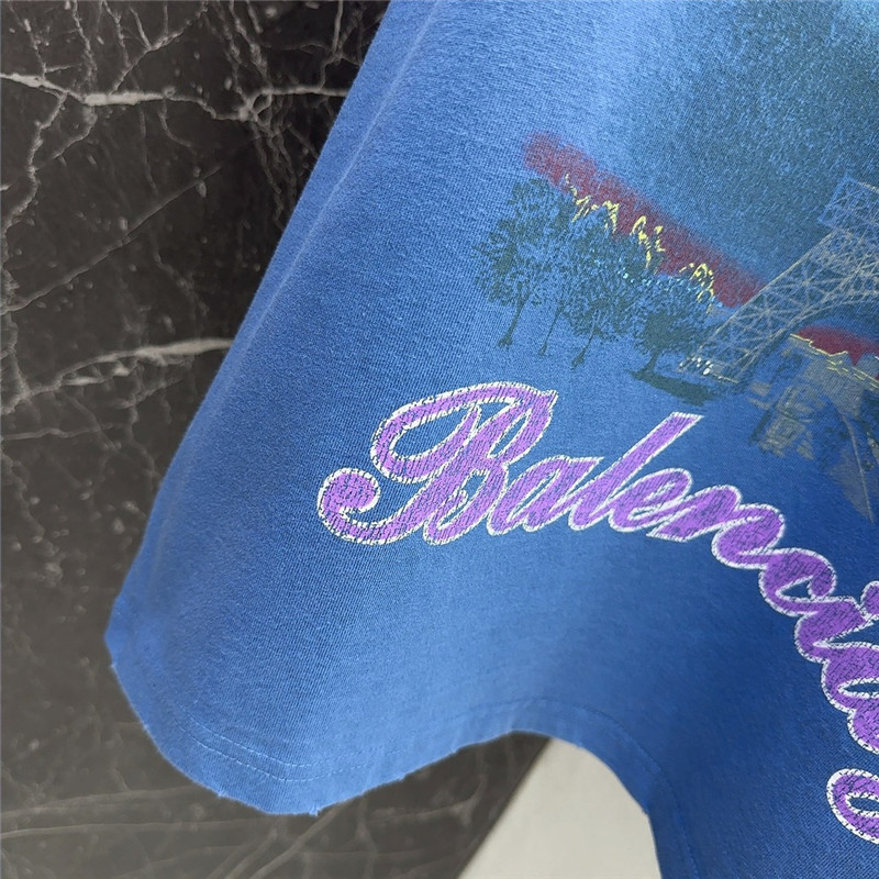 Ba1en*iaga distressed short sleeve t-shirt