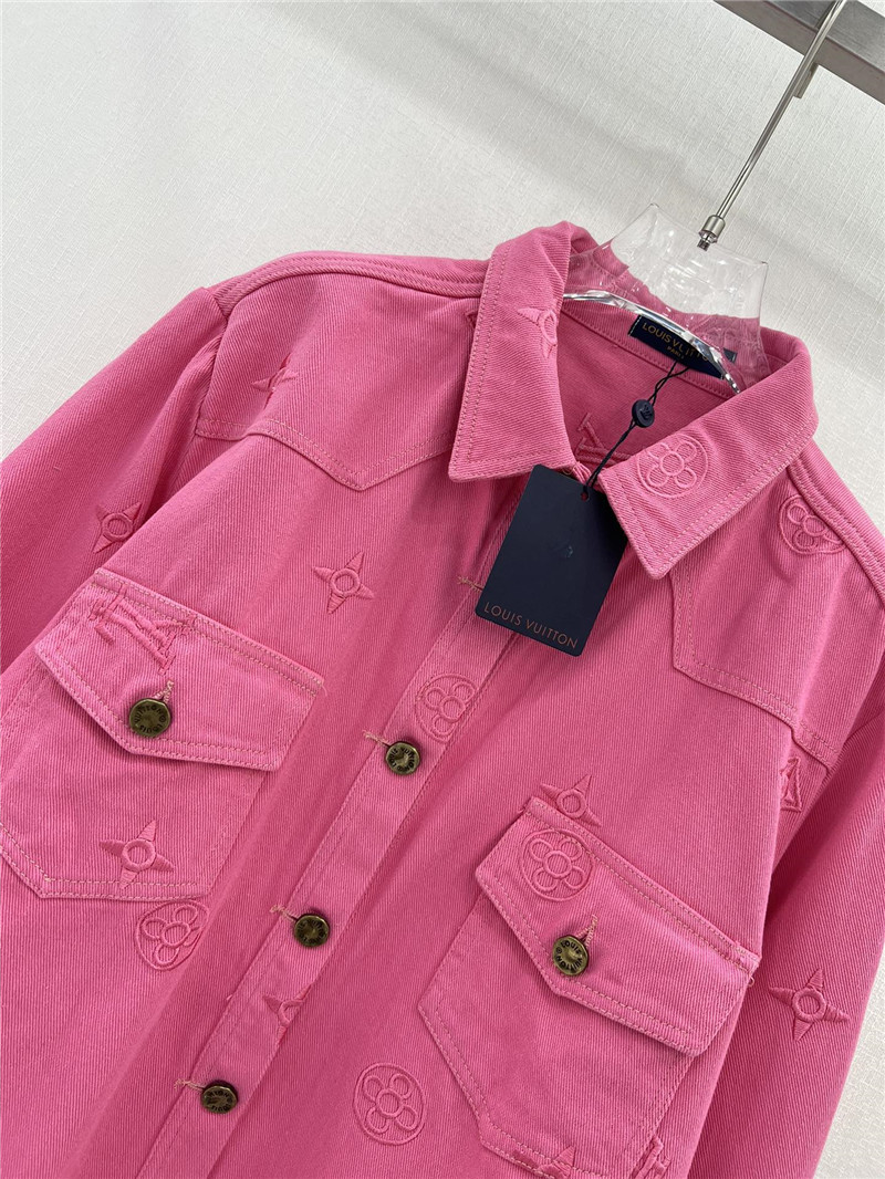 l0vis Vvtt0n lv presbyopic embroidered denim shirt