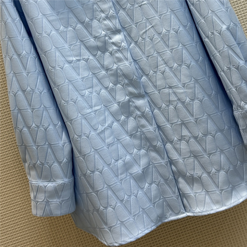 Va1e*ntin0 letter jacquard shirt