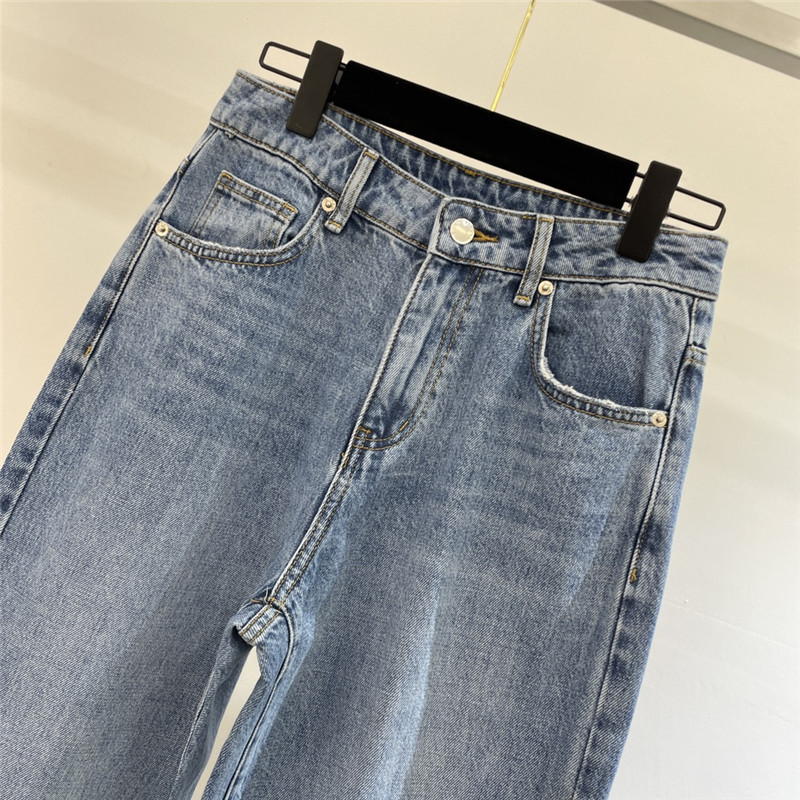 A1exa*der wang early spring new denim trousers