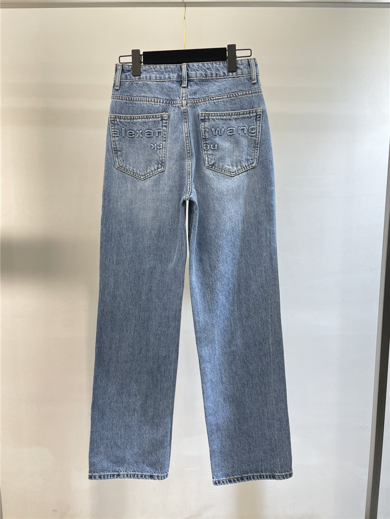 A1exa*der wang early spring new denim trousers