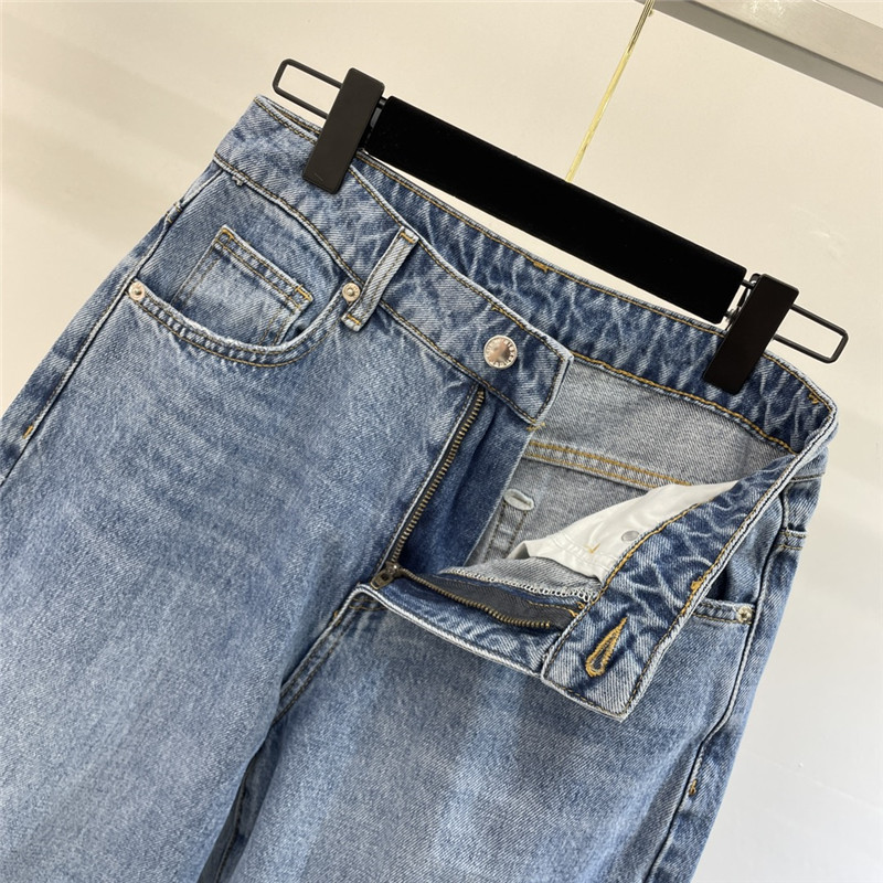 A1exa*der wang early spring new denim trousers