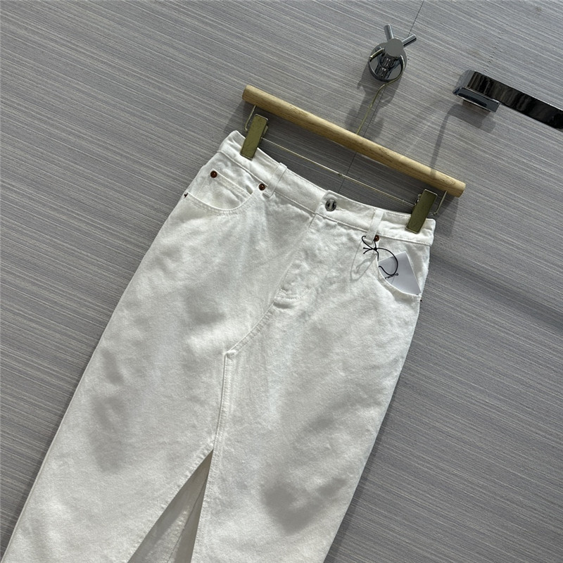 A1exa*der wang denim long skirt