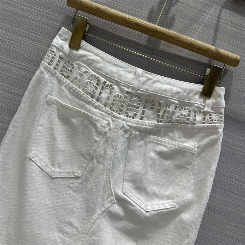 A1exa*der wang denim long skirt