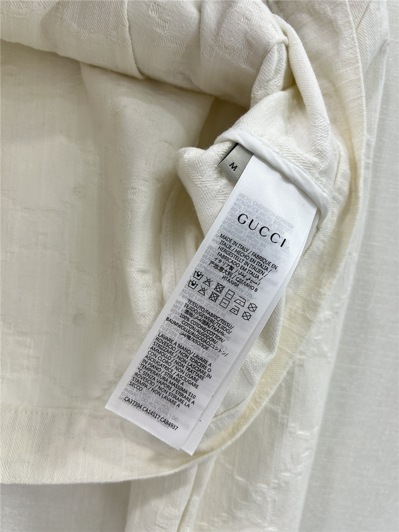 Gvc*1 new double g jacquard all over print denim jacket