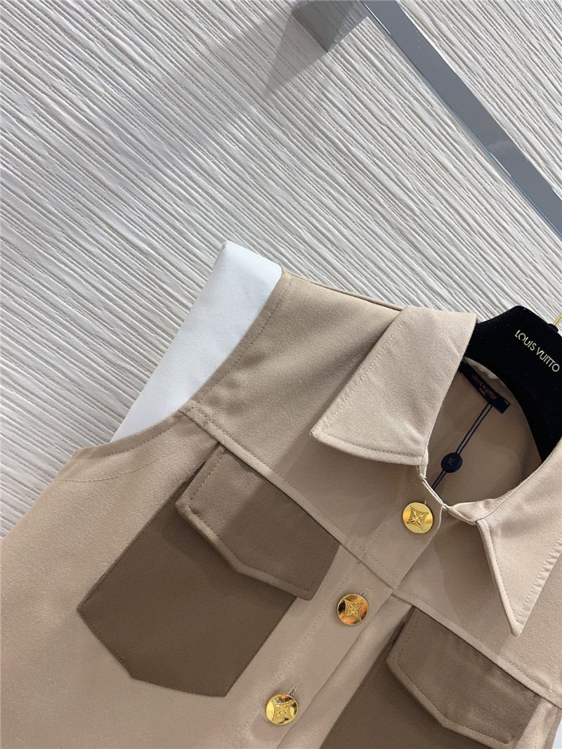 l0vis Vvtt0n lv sleeveless top vest + skirt suit