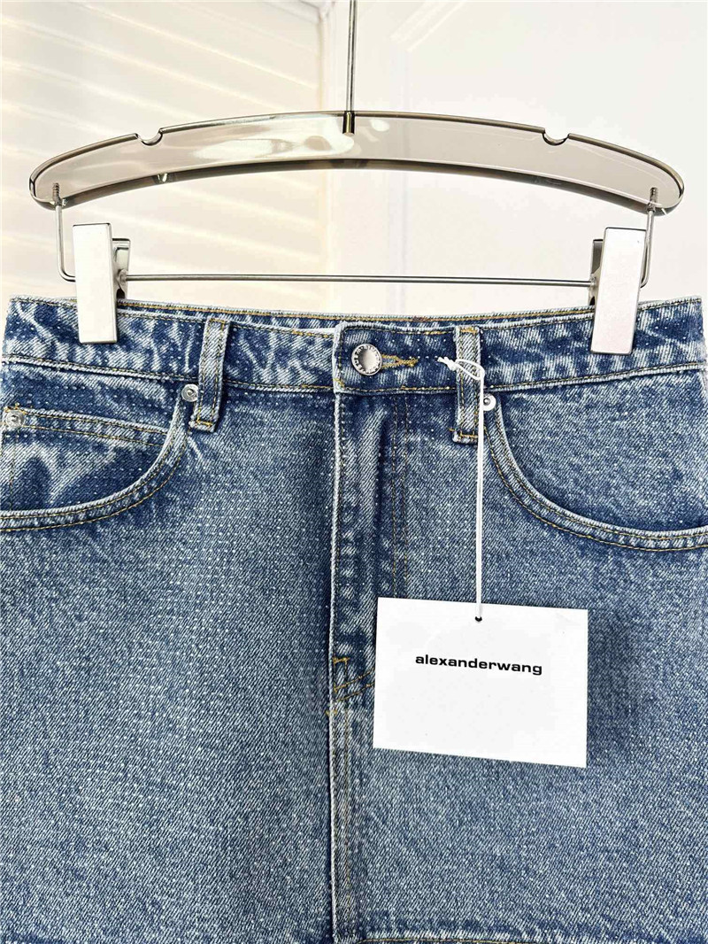 A1exa*der wang denim mini skirt