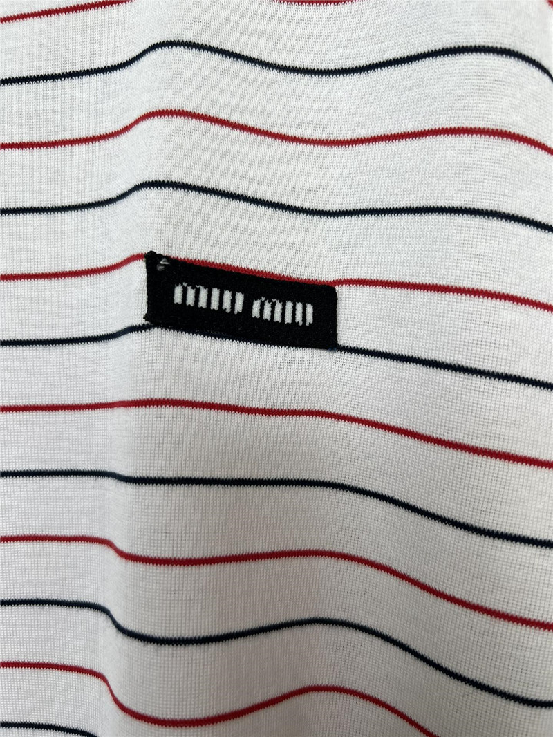 M1um1u new striped knitted long sleeves