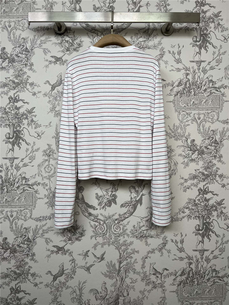 M1um1u new striped knitted long sleeves