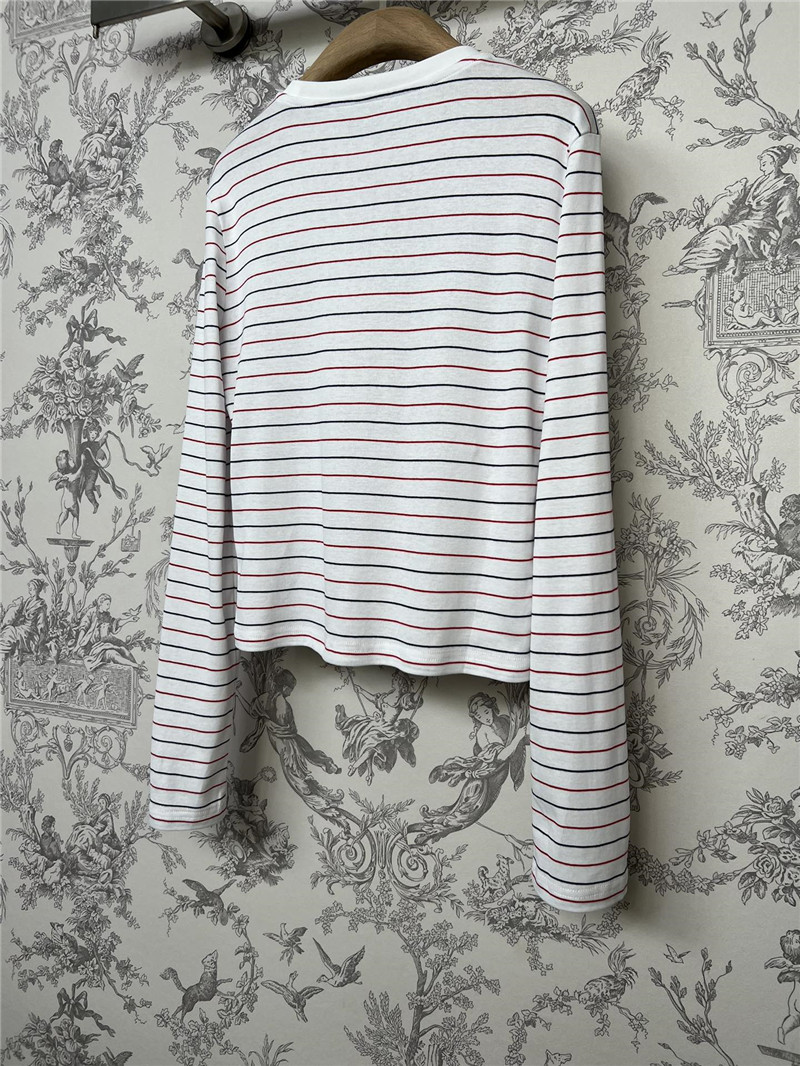 M1um1u new striped knitted long sleeves