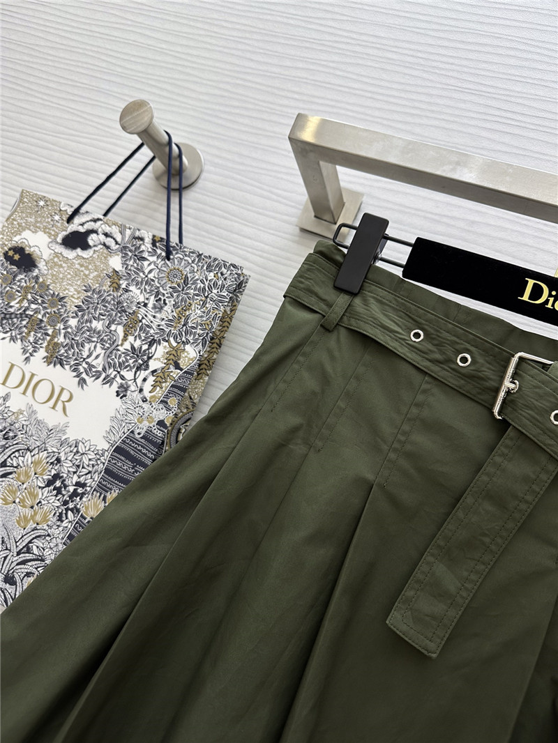 D10r retro green pleated skirt