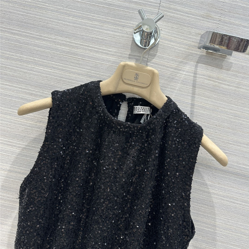 BC cashmere silk yarn knitted short vest
