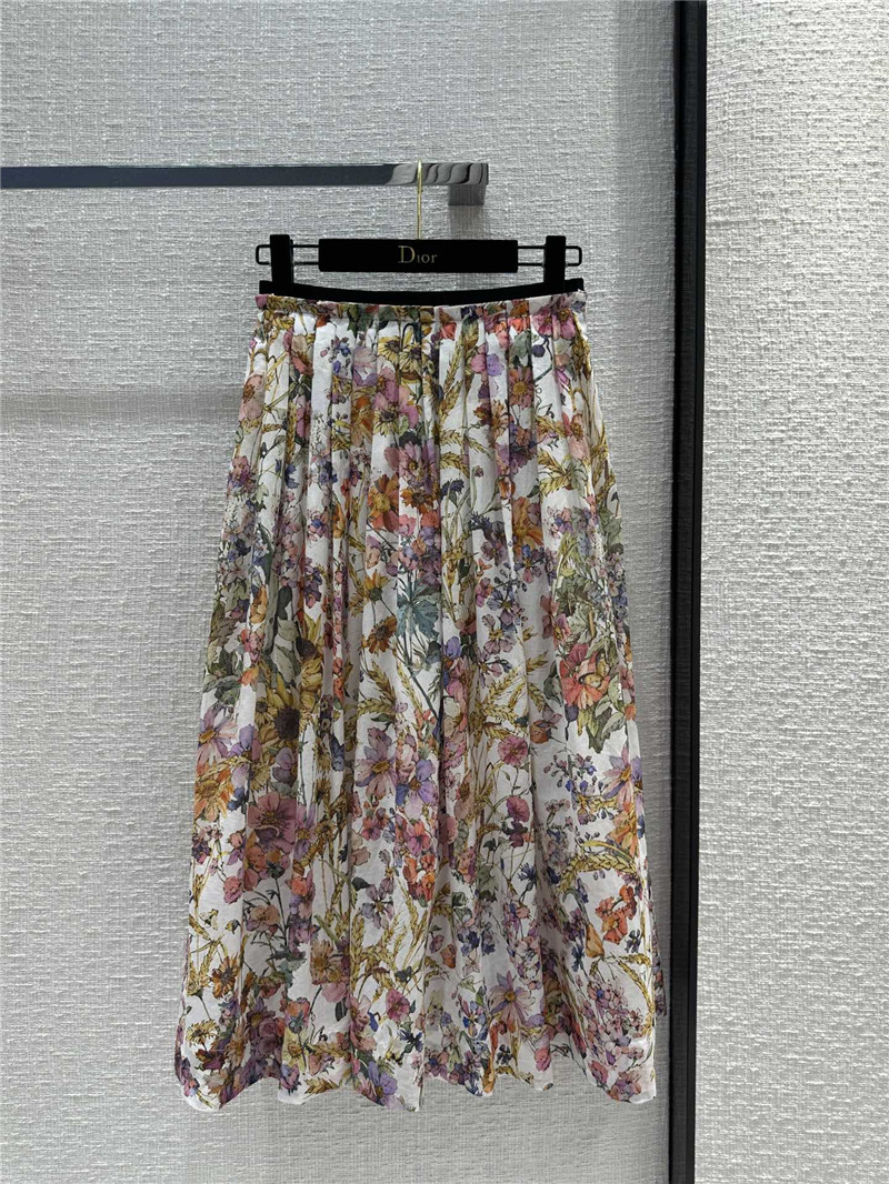 D10r spring garden print long skirt