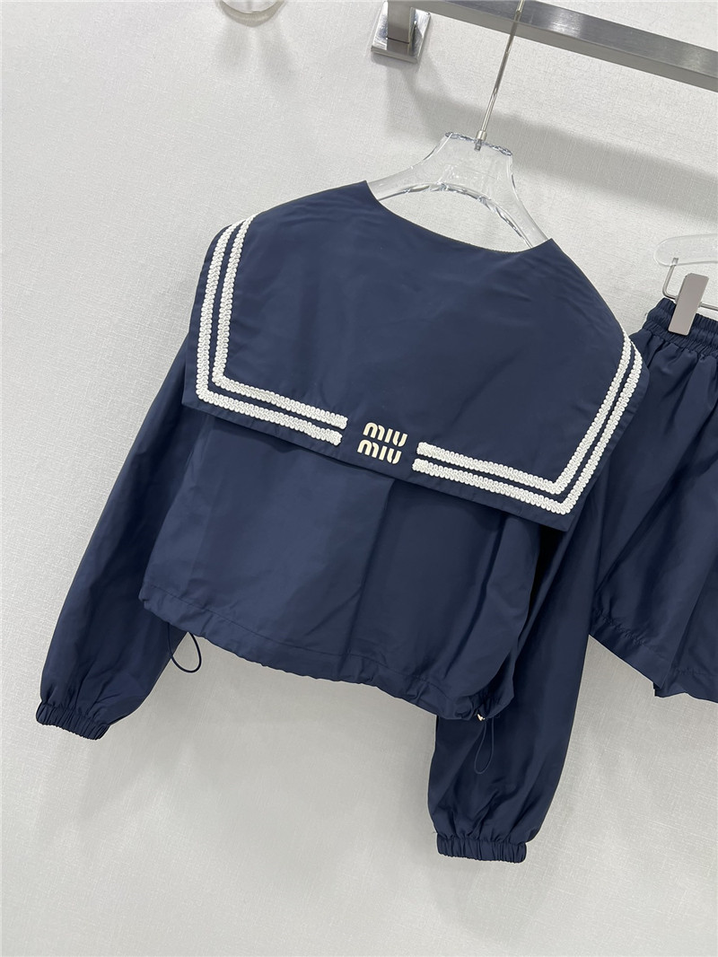 M1um1u new spring and summer navy suit