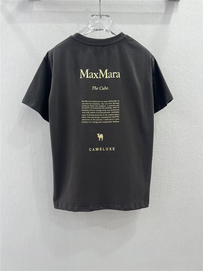 Vanitoo gold lettering printed front and back T-shirt