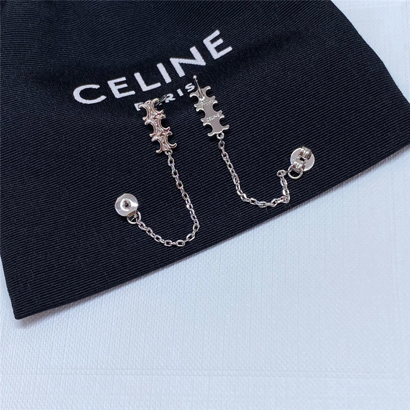 Ce1i*e arc de triomphe chain tassel earrings
