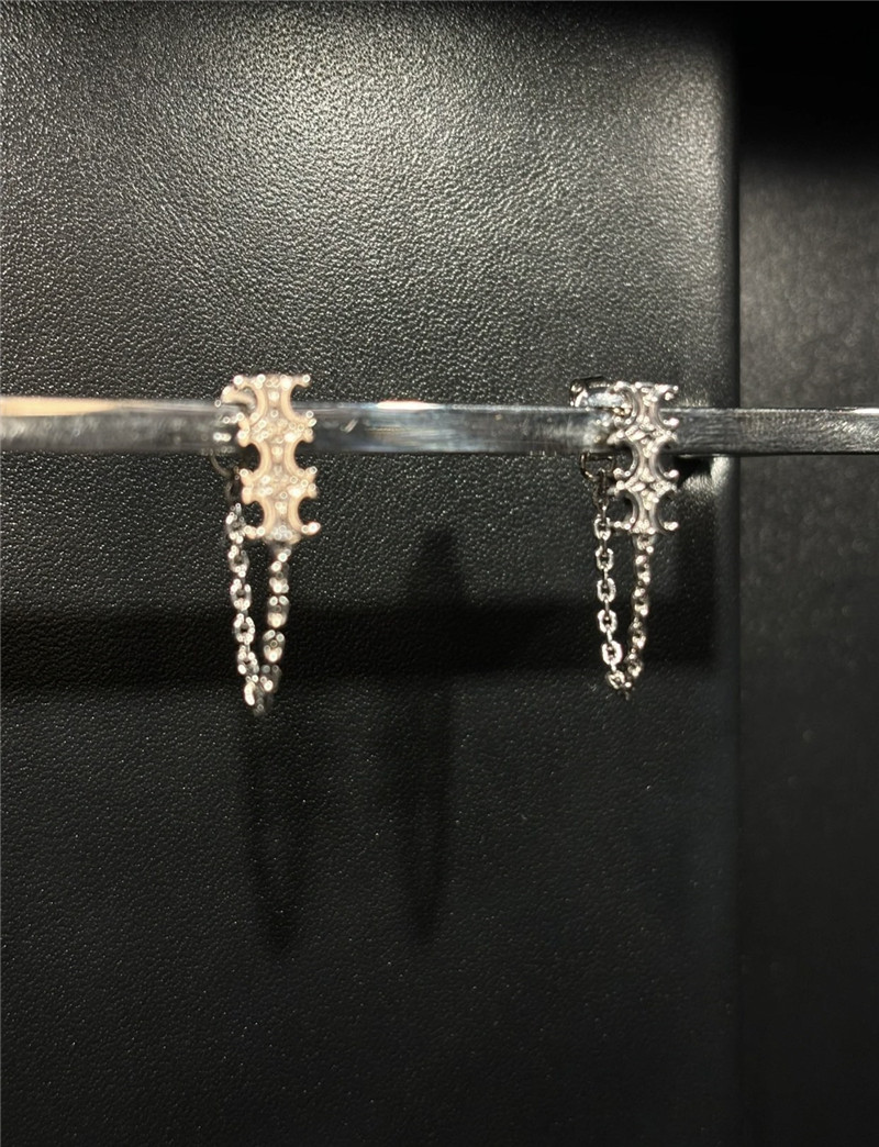 Ce1i*e arc de triomphe chain tassel earrings
