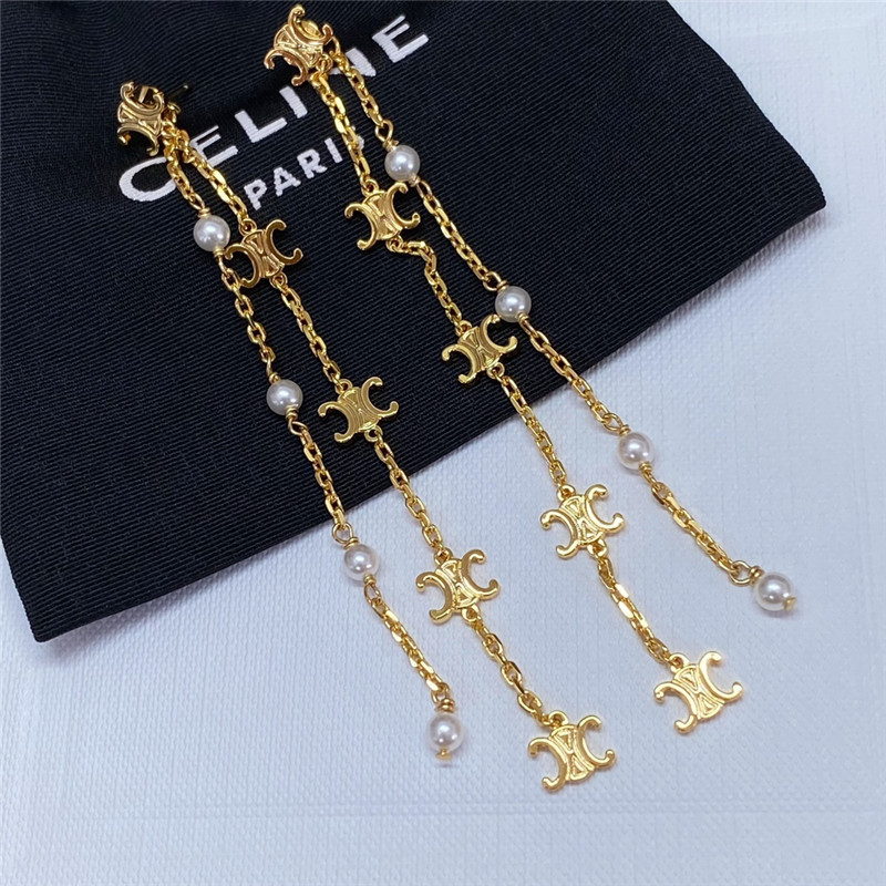 Ce1i*e arc de triomphe pearl earrings