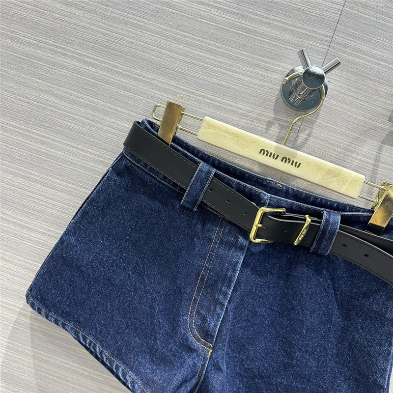 M1um1u ultra short mini denim shorts replica d&g clothing