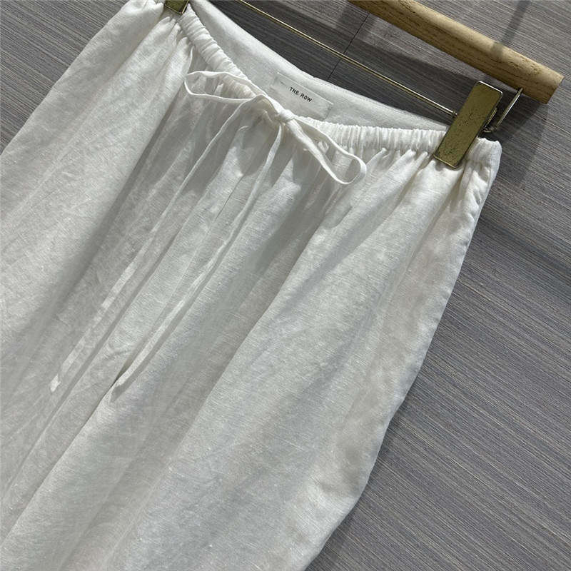 The R0w cotton and linen straight wide leg pants replica clothes