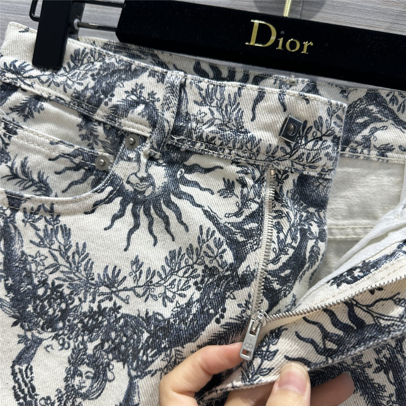 D10r mid-high waist denim skirt replica d&g clothing
