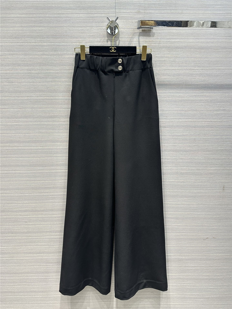 Ch**el straight wide leg floor mopping pants replicas clothes