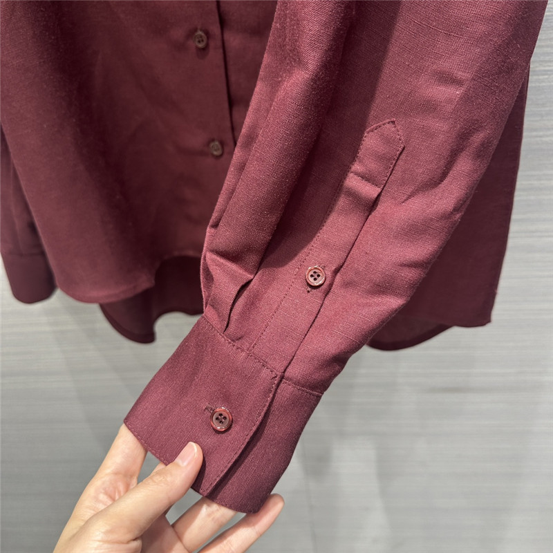 The R0w cotton and linen shirt suit replica d&g clothing