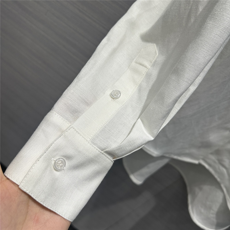 The R0w cotton and linen shirt suit replica d&g clothing