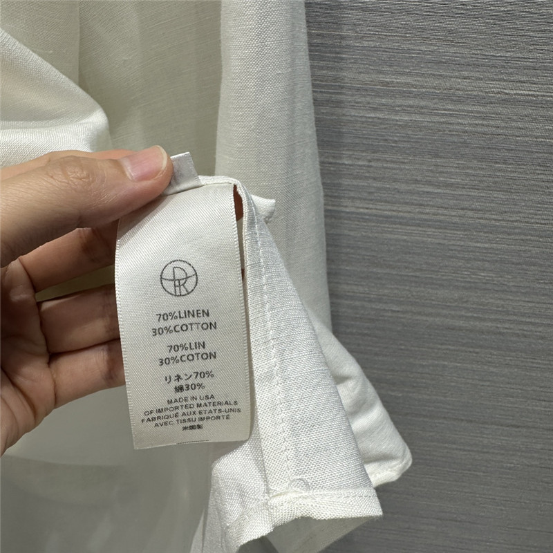 The R0w cotton and linen shirt suit replica d&g clothing