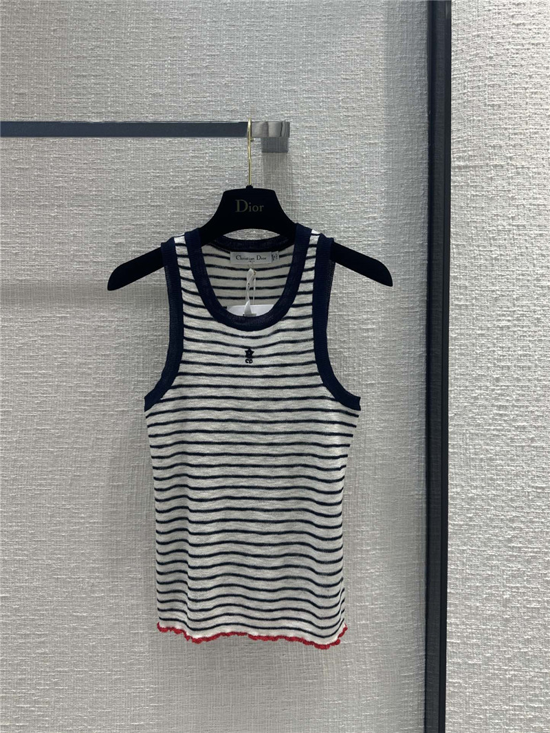D10r linen knitted vest replica d&g clothing