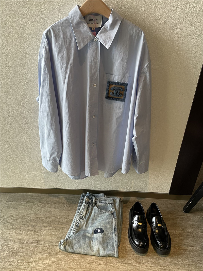 Ch**el loose fit shirt replica designer clothes