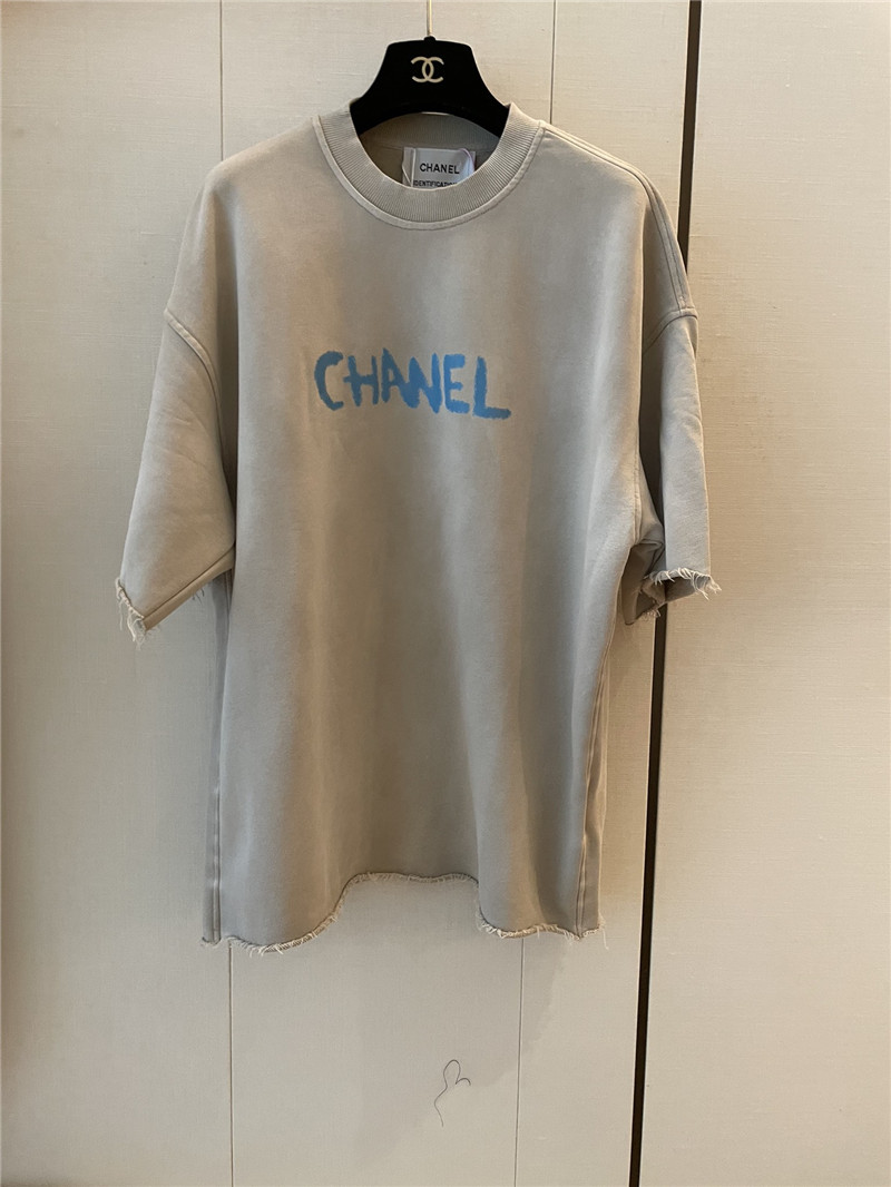 Ch**el new letter logo short sleeve replica designer clothes