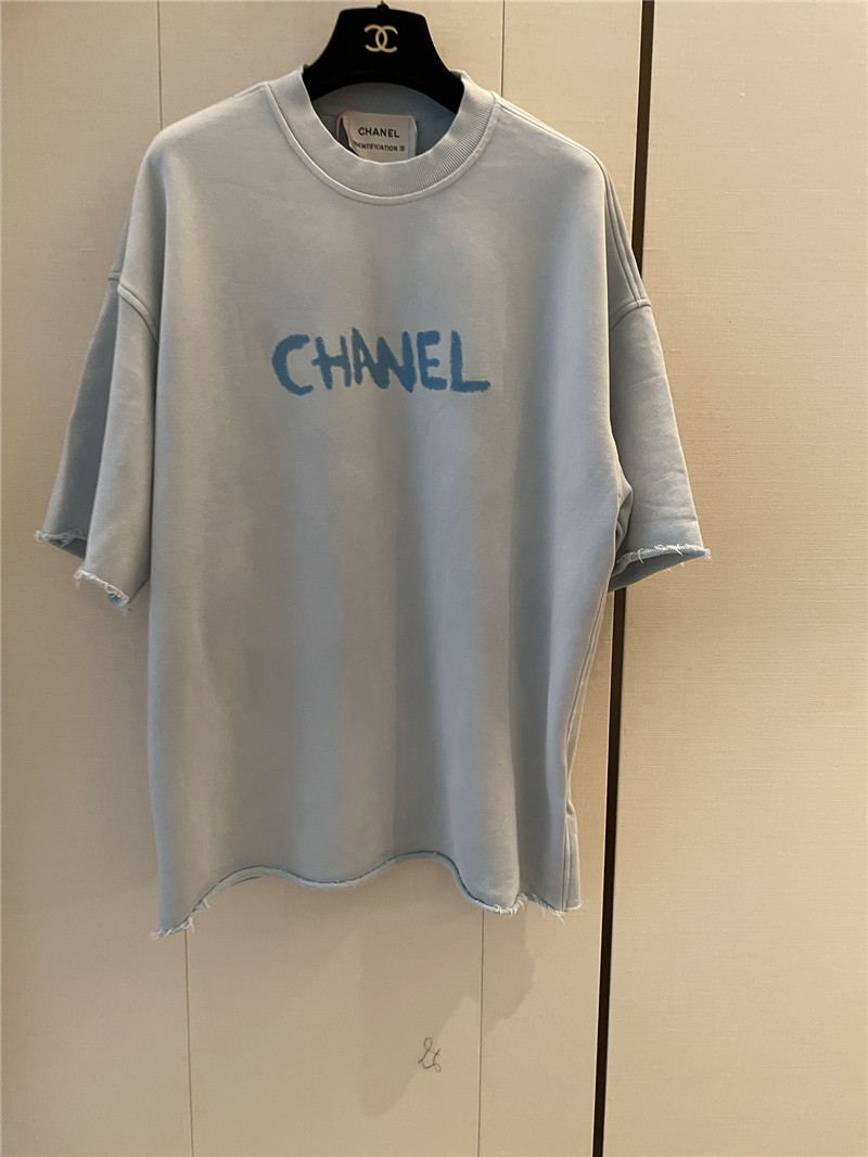 Ch**el new letter logo short sleeve replica designer clothes