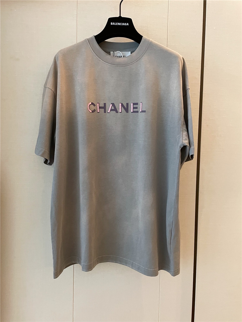 Ch**el loose fit short sleeve replica designer clothes