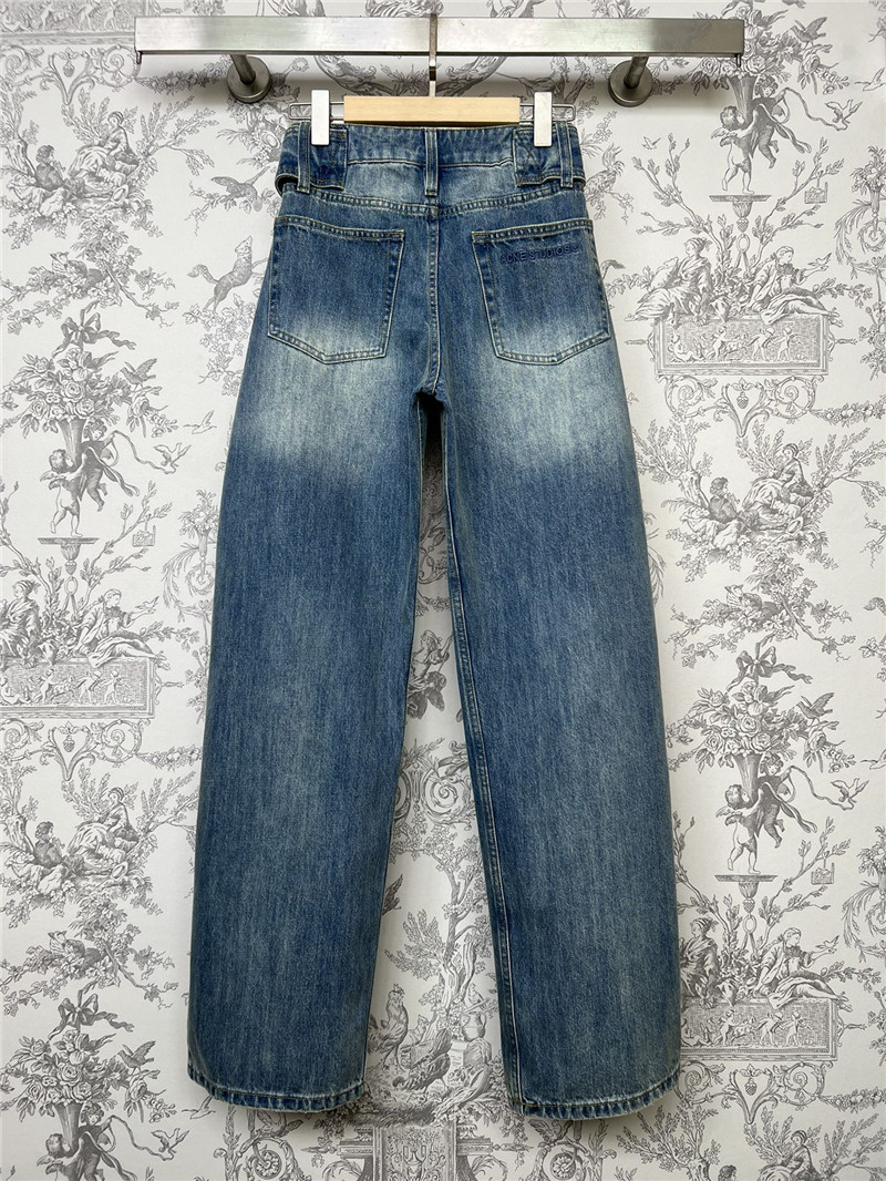 acne studios new high waist carrot pants replica designer clothes