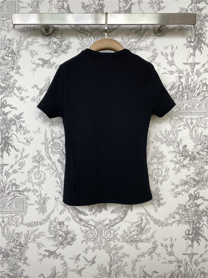 Ch**el new double c t-shirt replica designer clothes