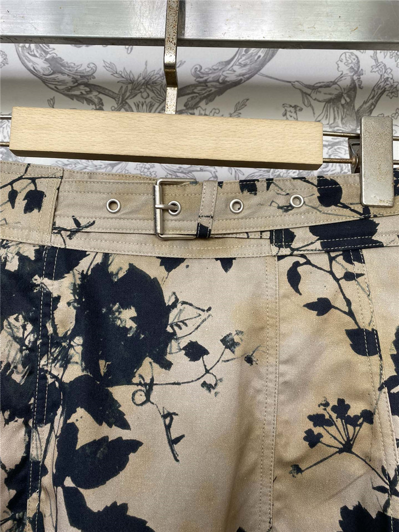 D10r ink floral tie-dye skirt replica clothes