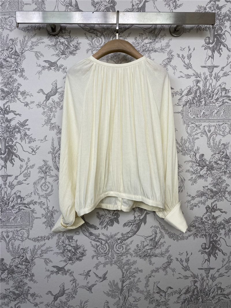 Max Mara Narvel Plissé-silk Blouse