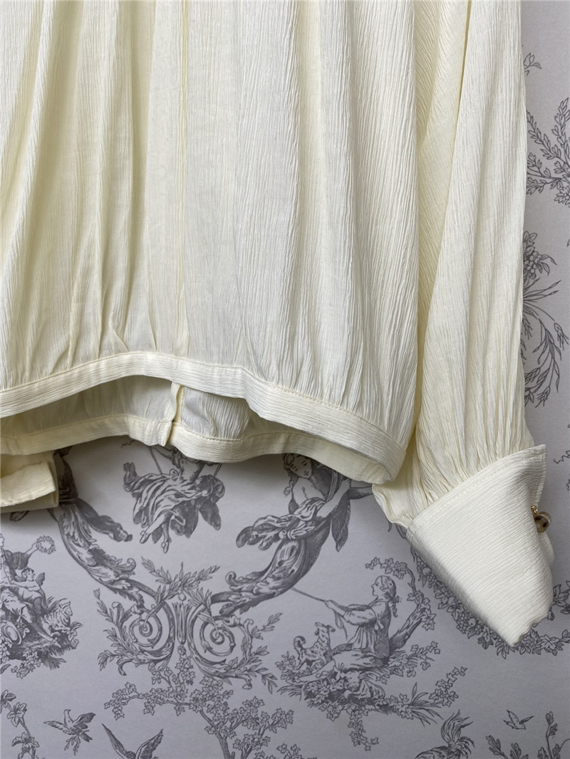 Max Mara Narvel Plissé-silk Blouse