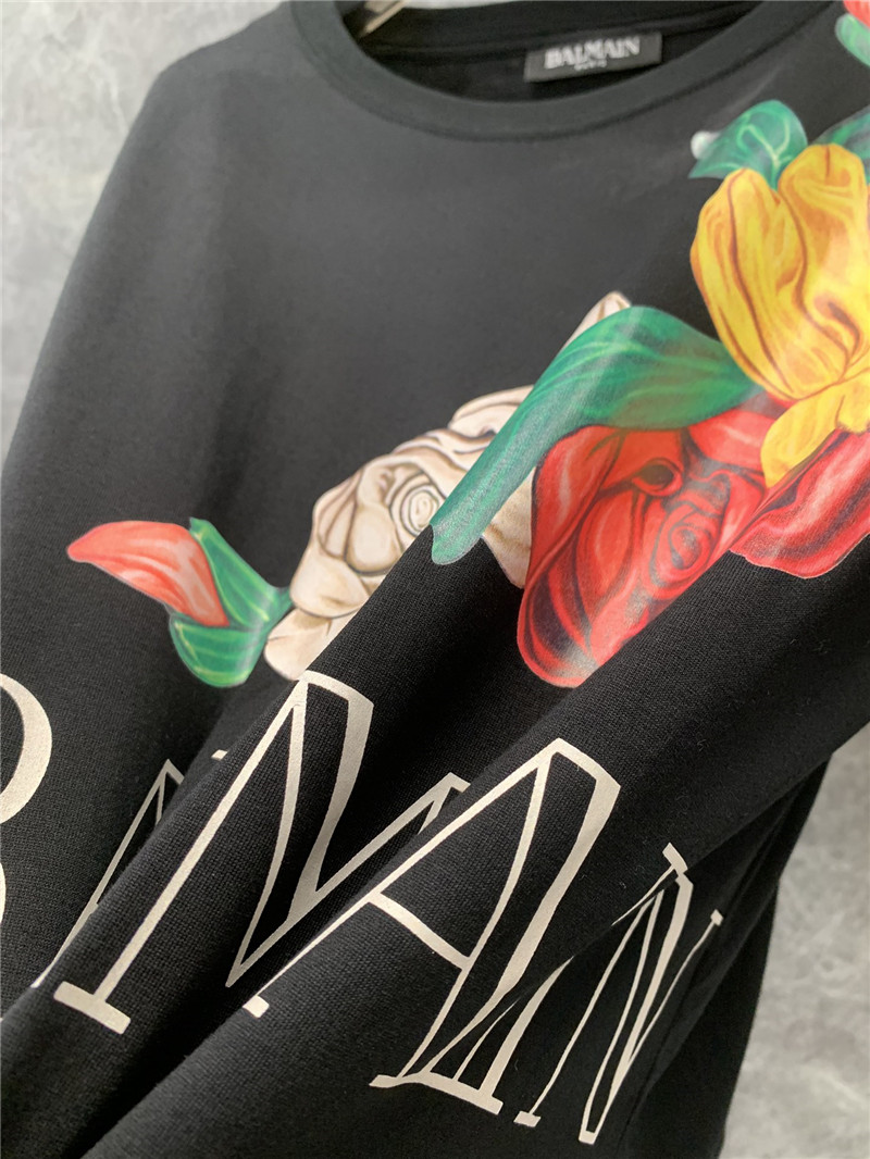 Balmain round neck short sleeve T-shirt replica d&g clothing