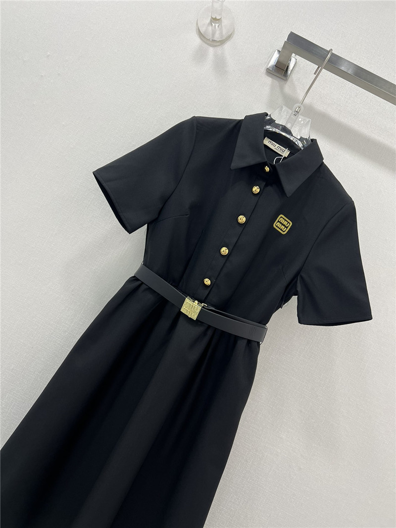 M1um1u new lapel dress replica clothing sites