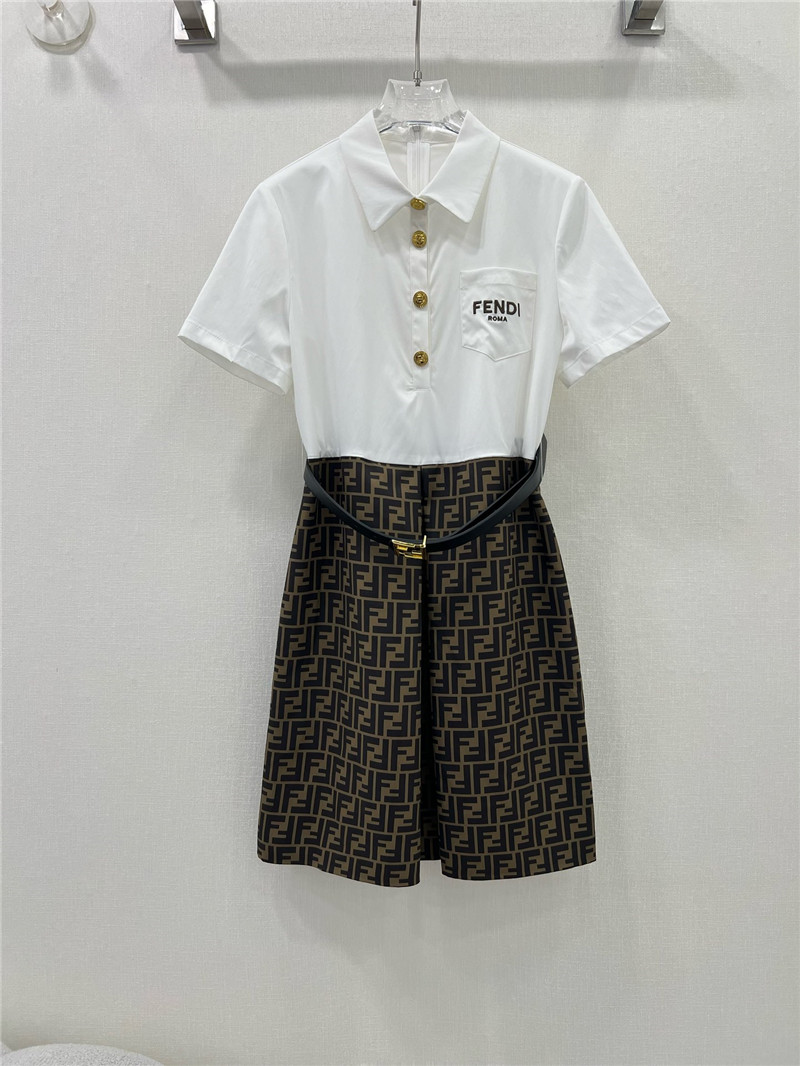 F**di lapel dress replica clothing sites