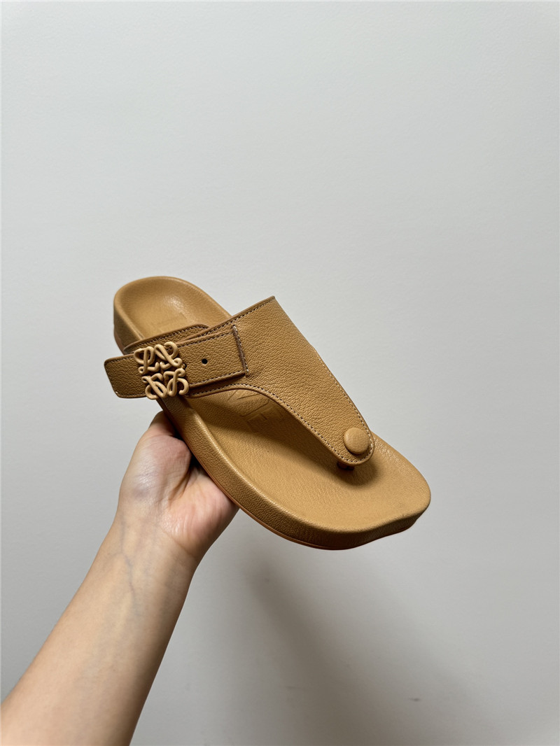 L0ew* new leather slippers for couples